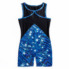 Star Dust Print Biketard