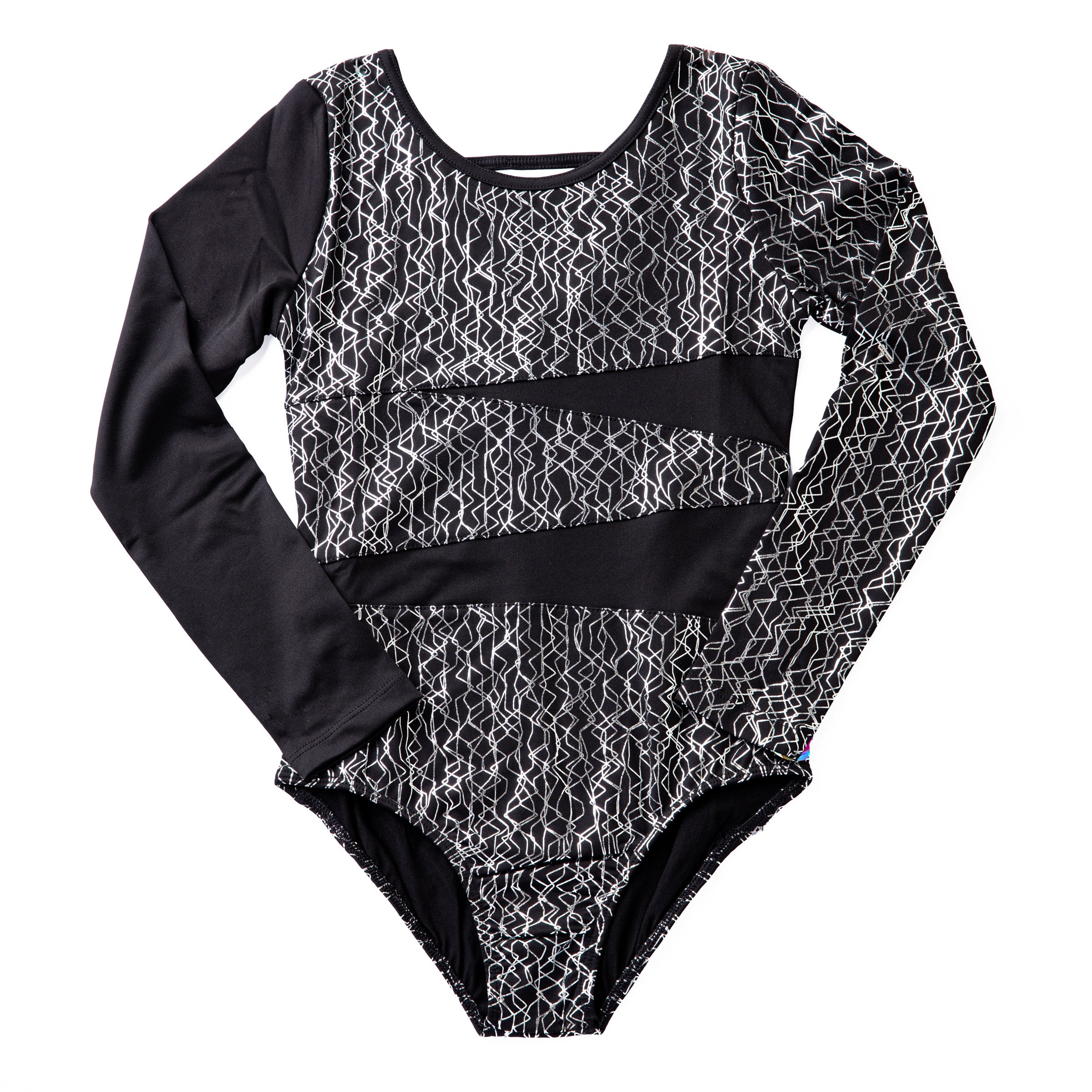 Long Sleeve Foil Tank Leotard