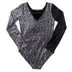 Long Sleeve Foil Tank Leotard