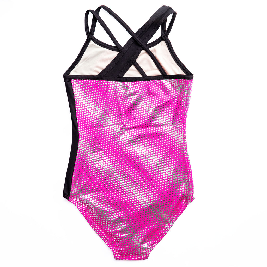 Electric Island Wavy Side Inset Leotard