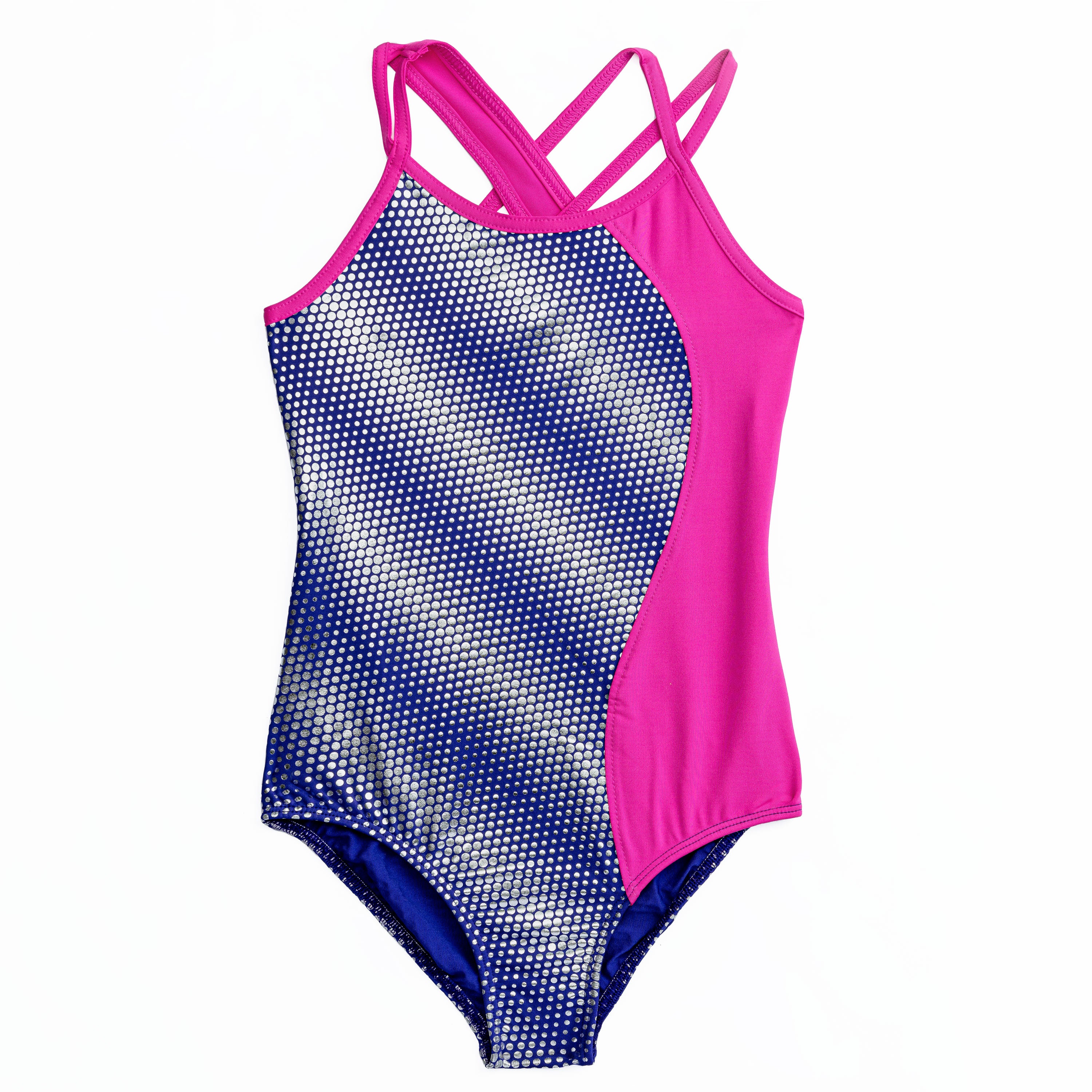 Electric Island Wavy Side Inset Leotard