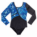 Star Dust Print Long Sleeve Leotard