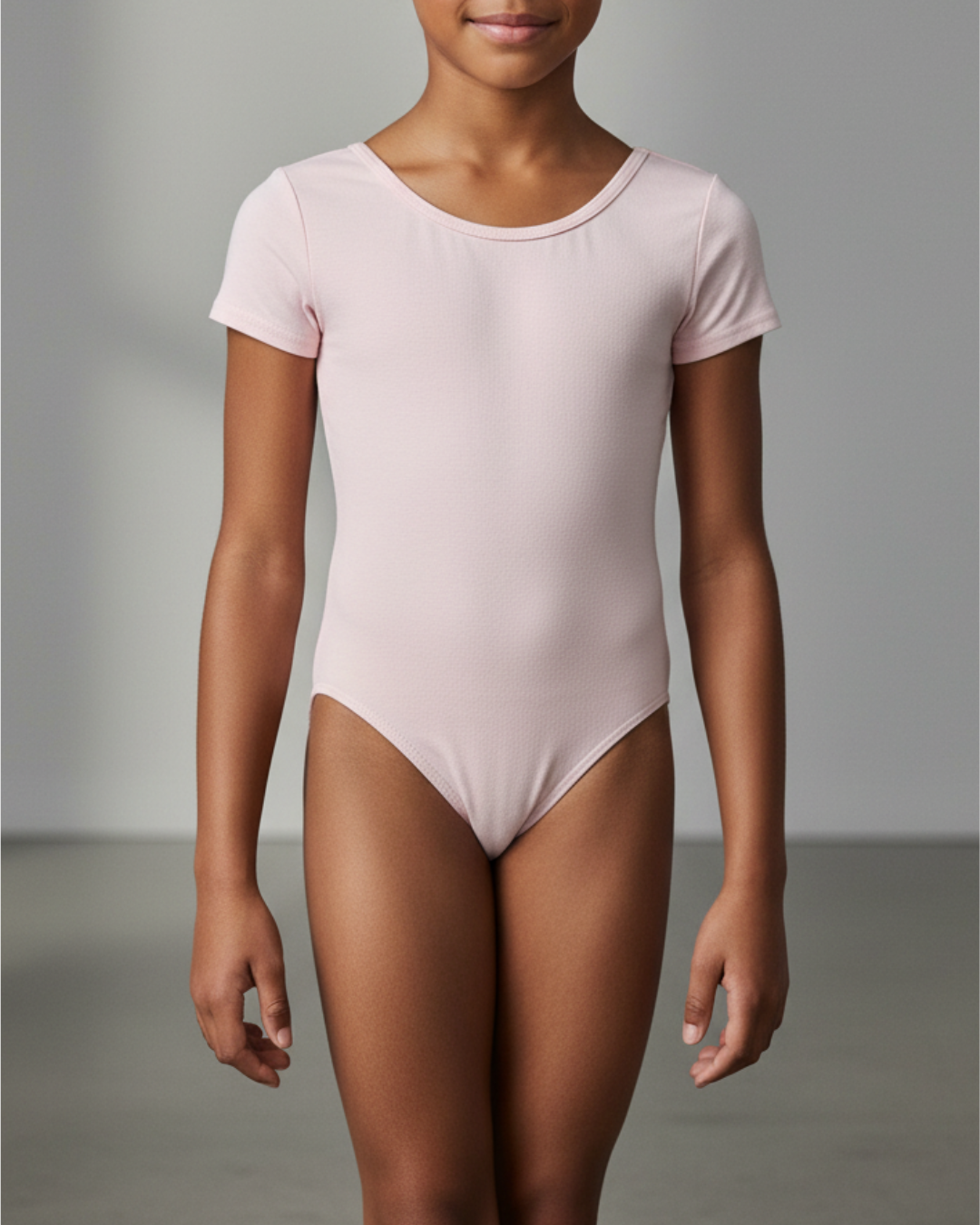 Short Sleeve Cotton Leotard