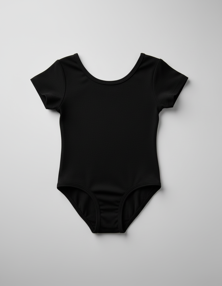 Short Sleeve Cotton Leotard