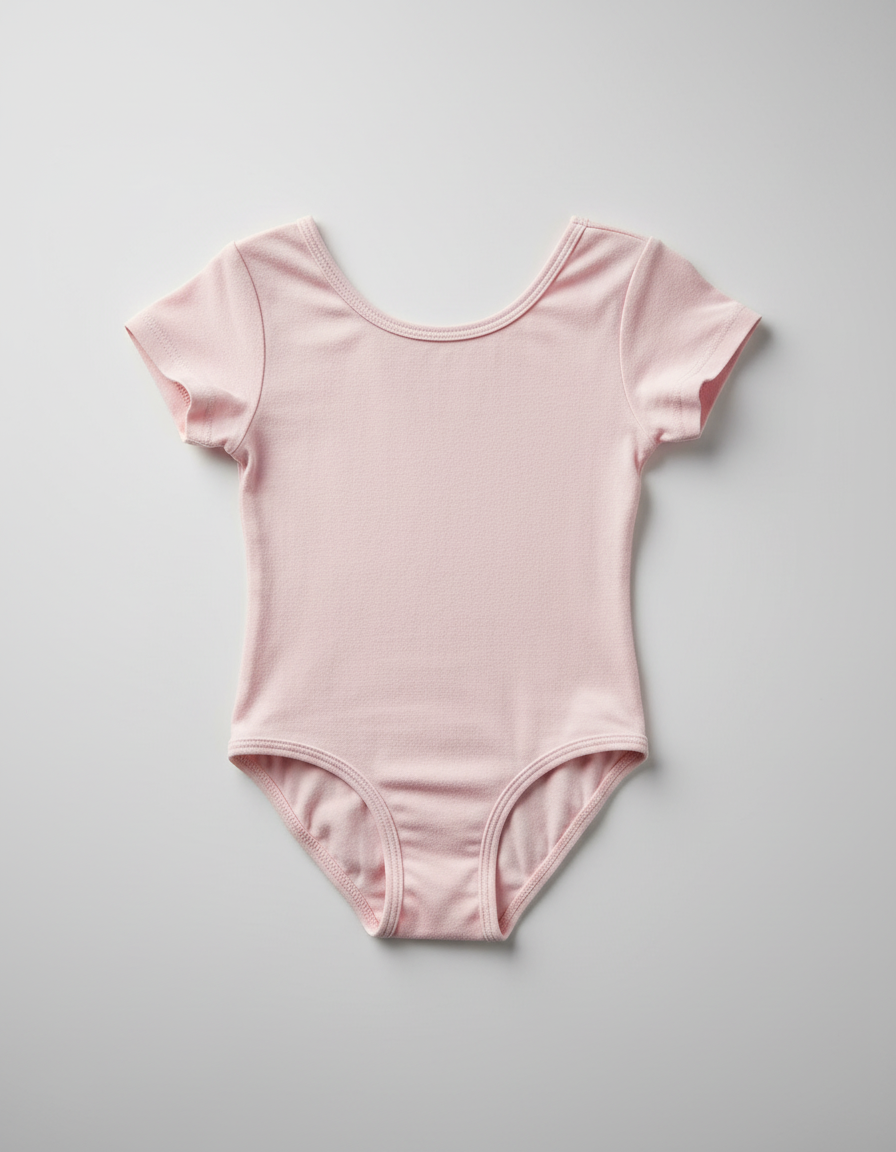 Short Sleeve Cotton Leotard