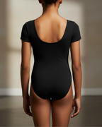 Short Sleeve Cotton Leotard