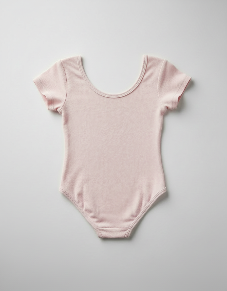 Short Sleeve Cotton Leotard
