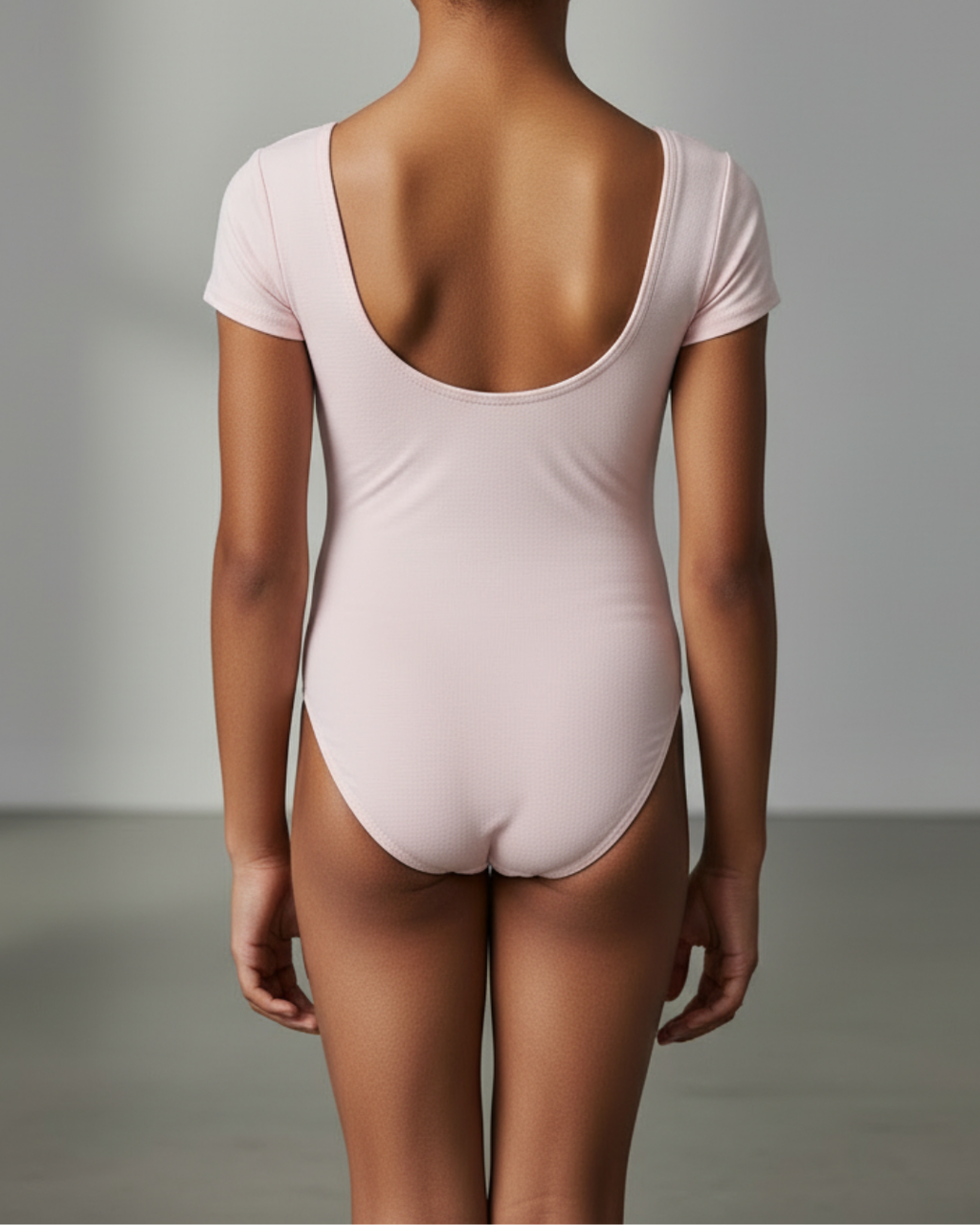 Short Sleeve Cotton Leotard
