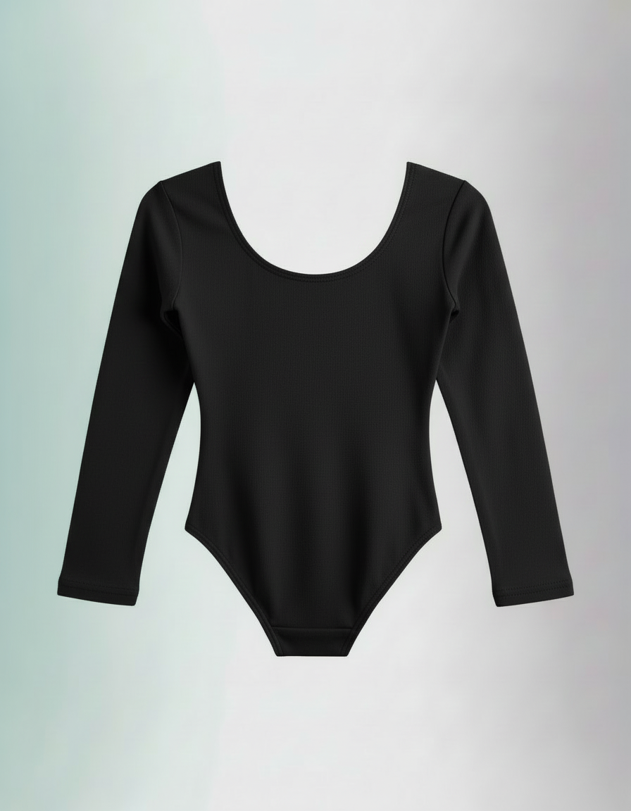 Long Sleeve Cotton Leotard