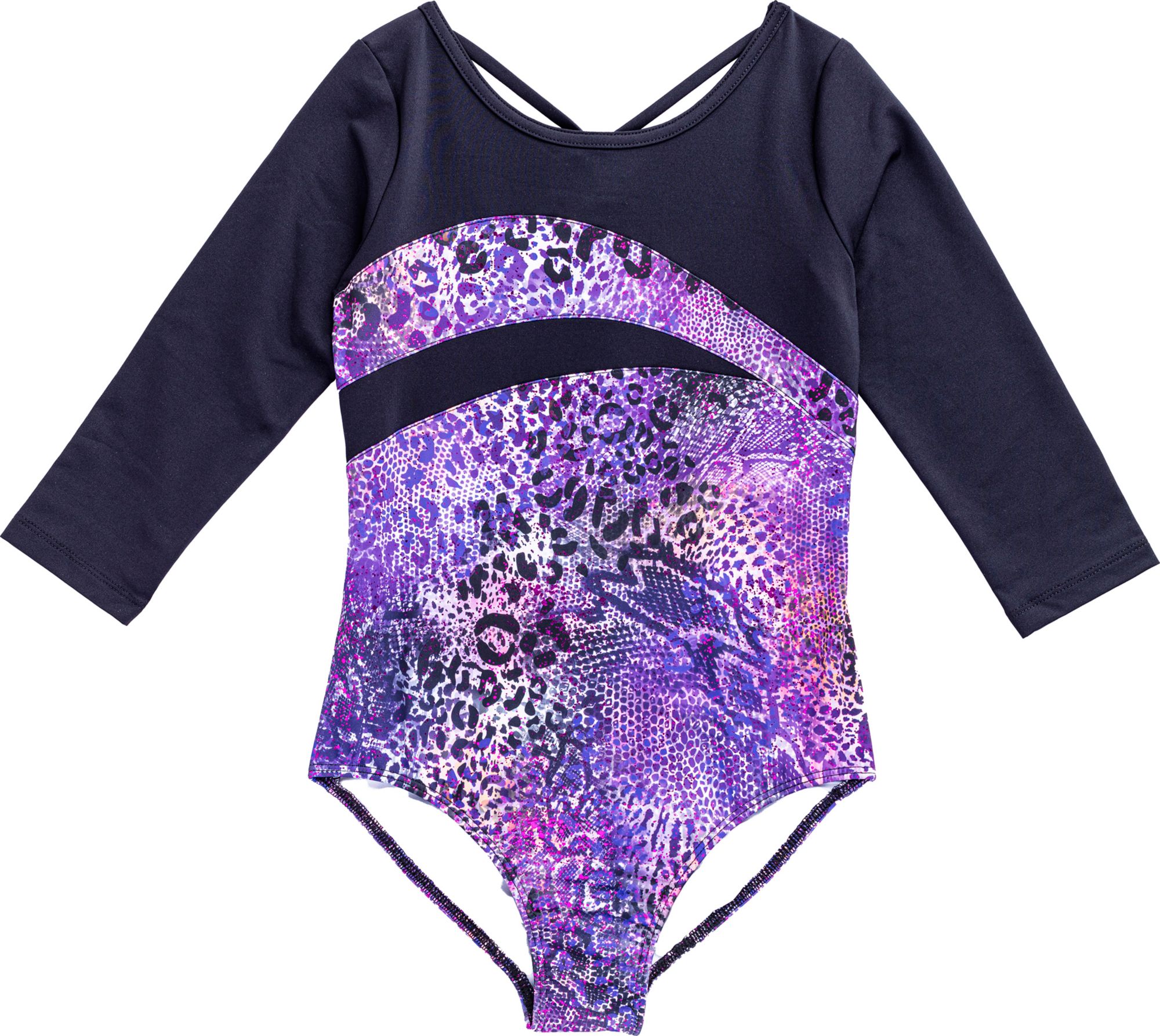 Wild Animal Print 3/4 Sleeve Leotard