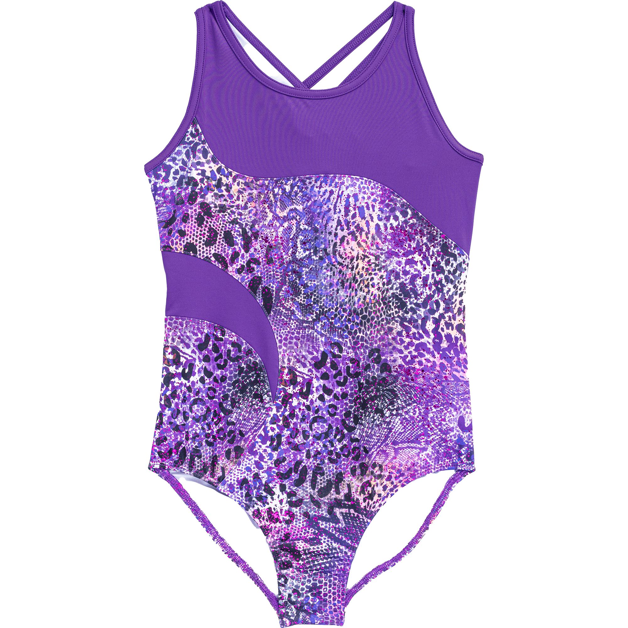 Wild Animal Print Strappy Tank Leotard