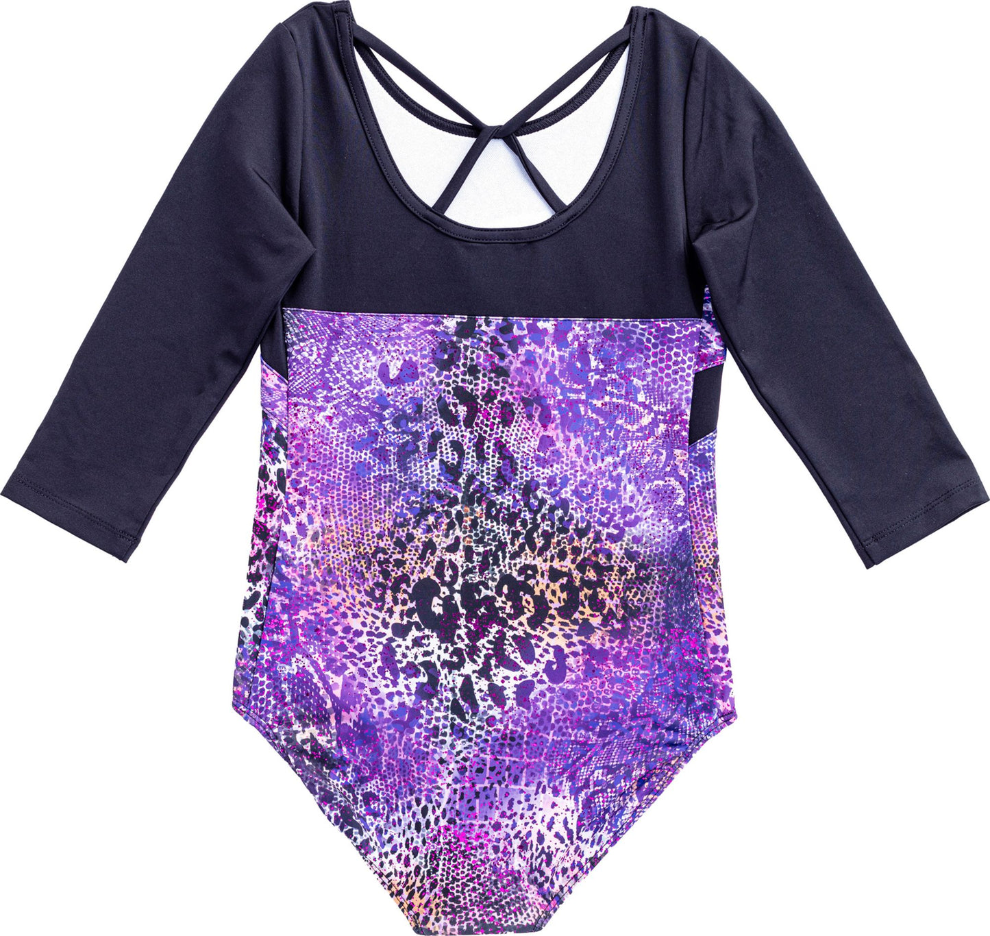 Wild Animal Print 3/4 Sleeve Leotard